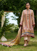Farah Talib Aziz | Mayna Festive Prints 24 | Delkash Shirt And Dupatta - House Of Hania