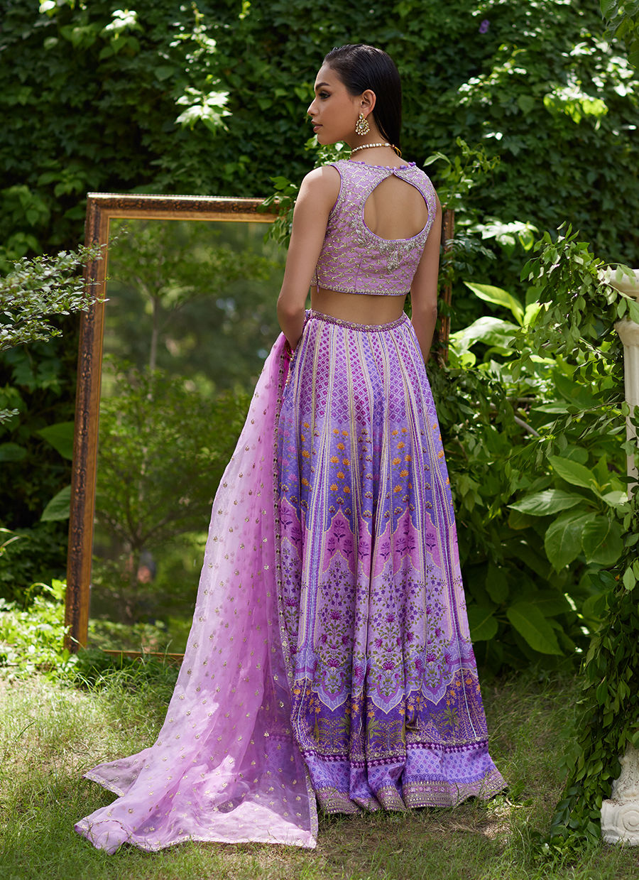 Farah Talib Aziz | Mayna Festive Prints 24 | Ferazia Embellished Lehenga Choli - House Of Hania