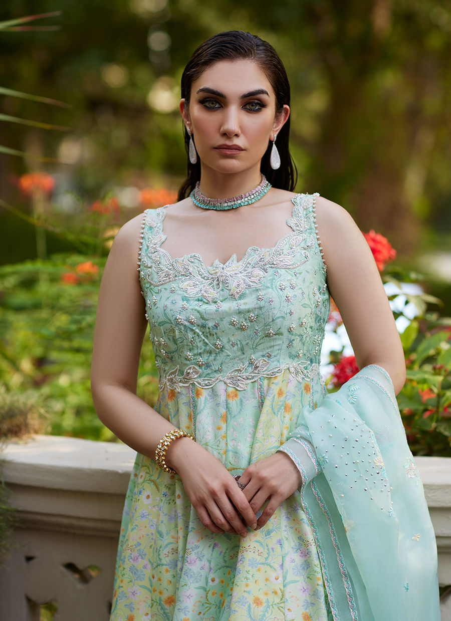 Farah Talib Aziz | Mayna Festive Prints 24 | Ifaa Kalidaar - House Of Hania