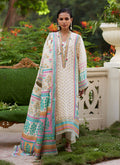 Farah Talib Aziz | Mayna Festive Prints 24 | Nural Ivory Kurta And Dupatta - House Of Hania