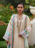 Farah Talib Aziz | Mayna Festive Prints 24 | Nural Ivory Kurta And Dupatta - House Of Hania