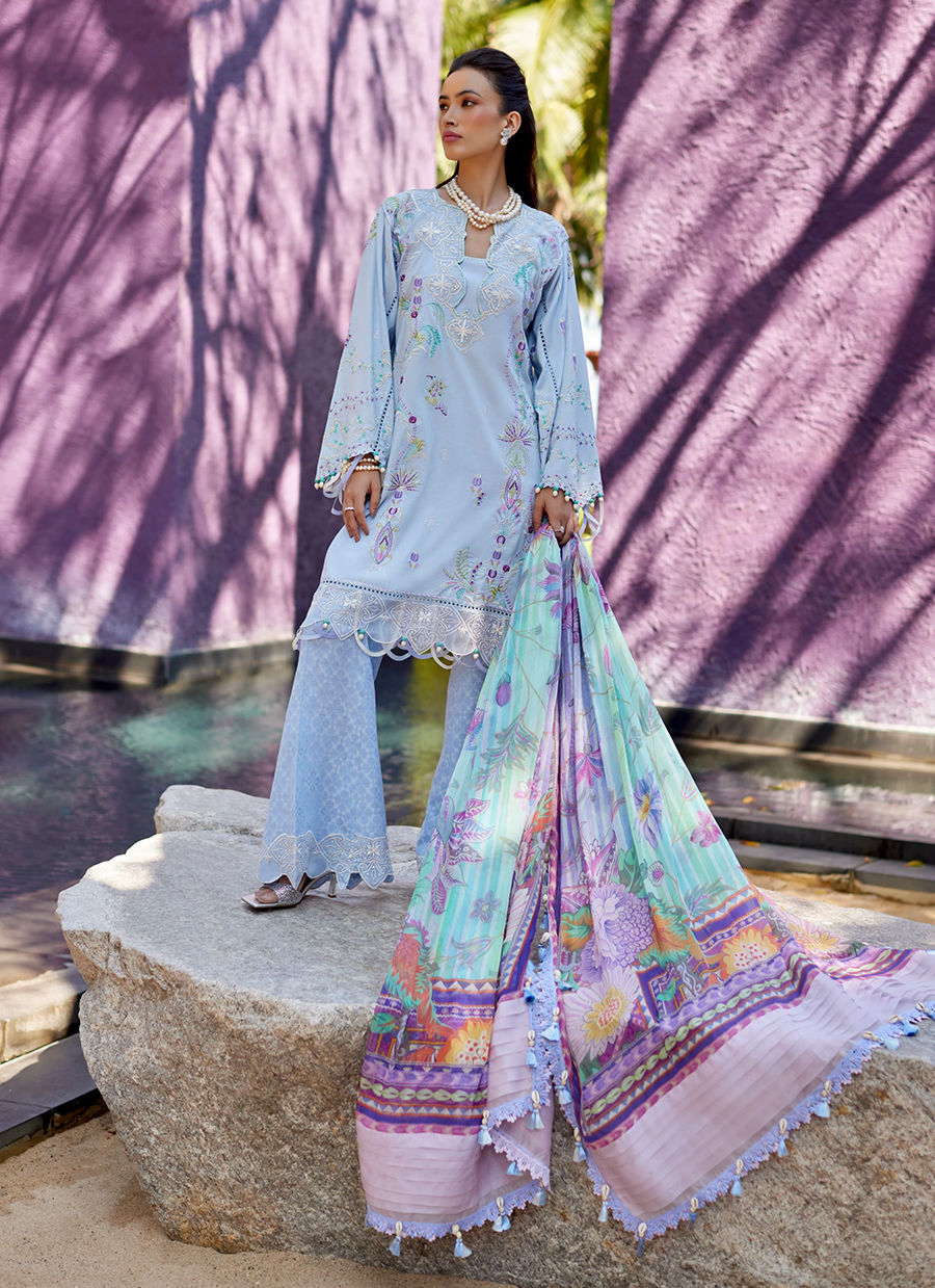 Farah Talib Aziz | Suay Lawn 24 | CALLISTA WEDGEWOOD - House Of Hania