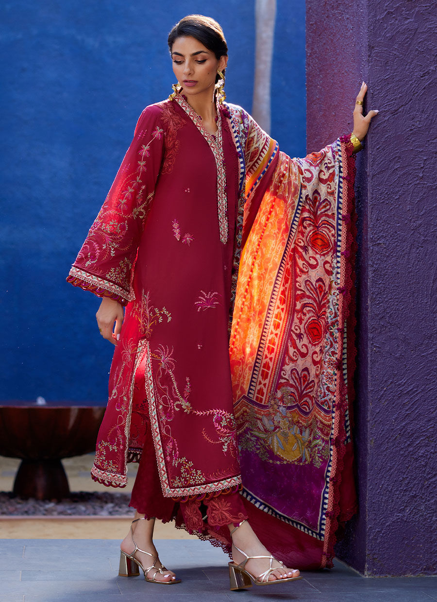 Farah Talib Aziz | Suay Lawn 24 | ENZO RED - House Of Hania