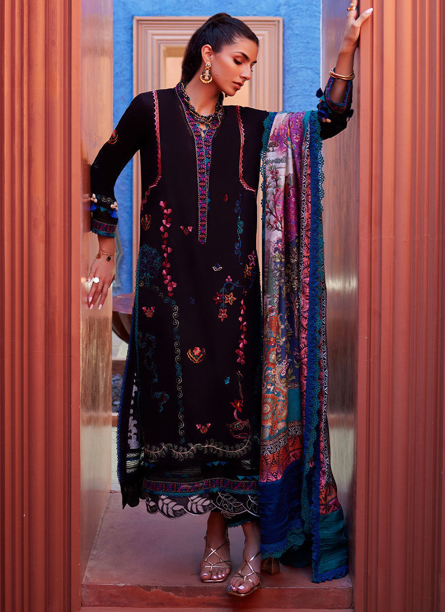 Farah Talib Aziz | Suay Lawn 24 | ILARIA Black - House Of Hania