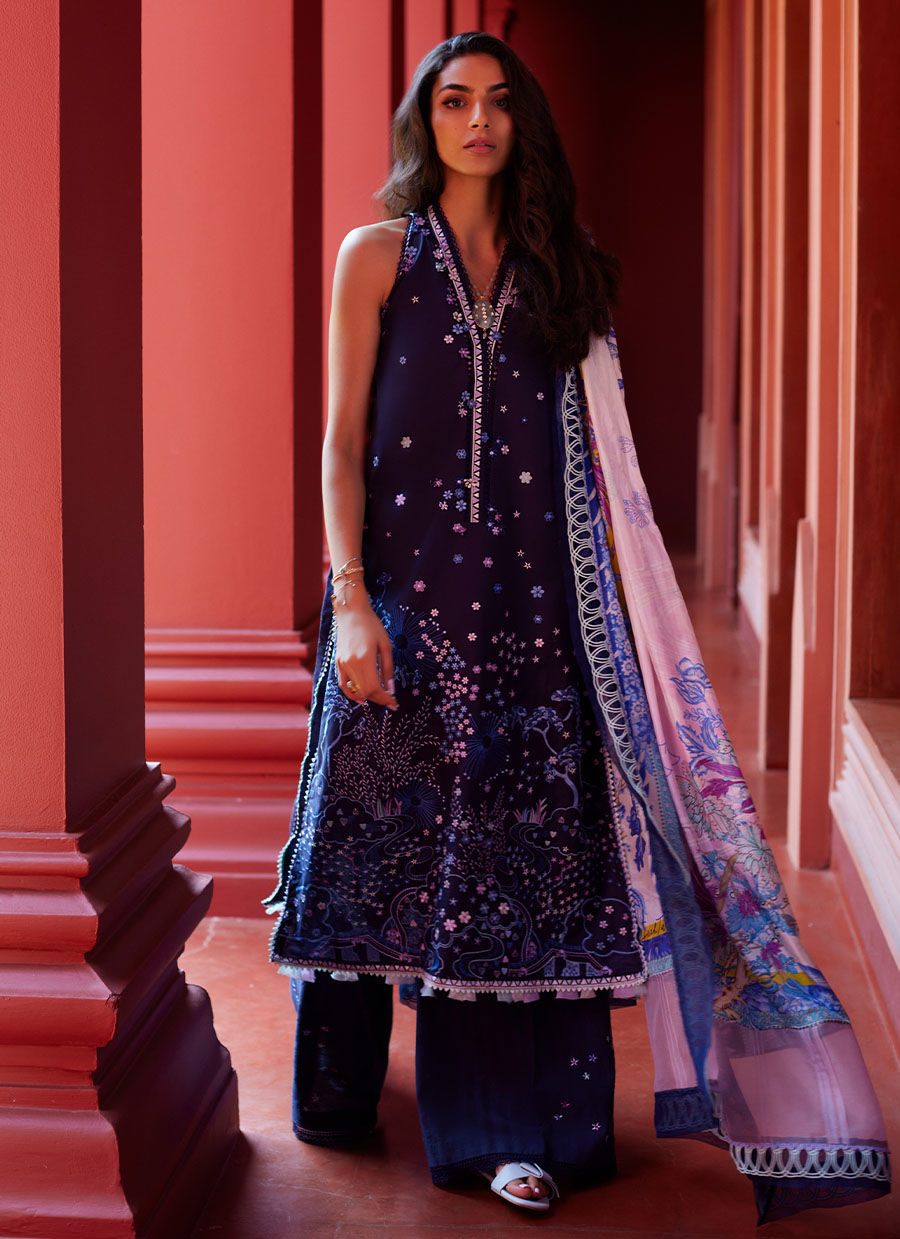 Farah Talib Aziz | Suay Lawn 24 | IZEA BLUE - House Of Hania