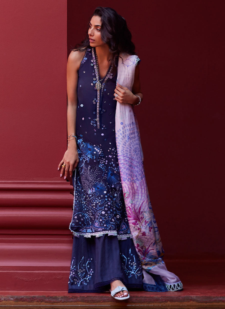 Farah Talib Aziz | Suay Lawn 24 | IZEA BLUE - House Of Hania