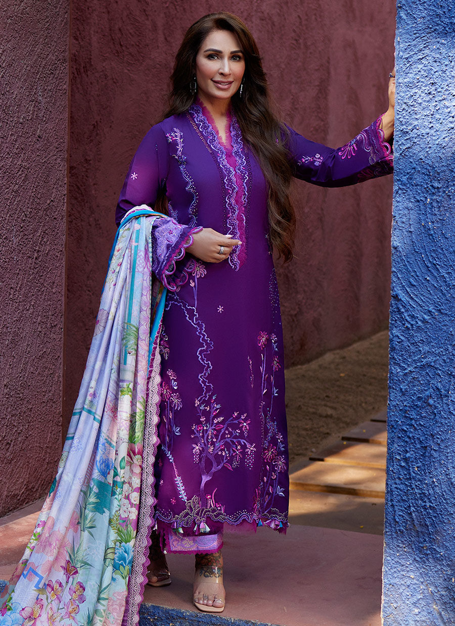 Farah Talib Aziz | Suay Lawn 24 | YURI PURPLE - House Of Hania