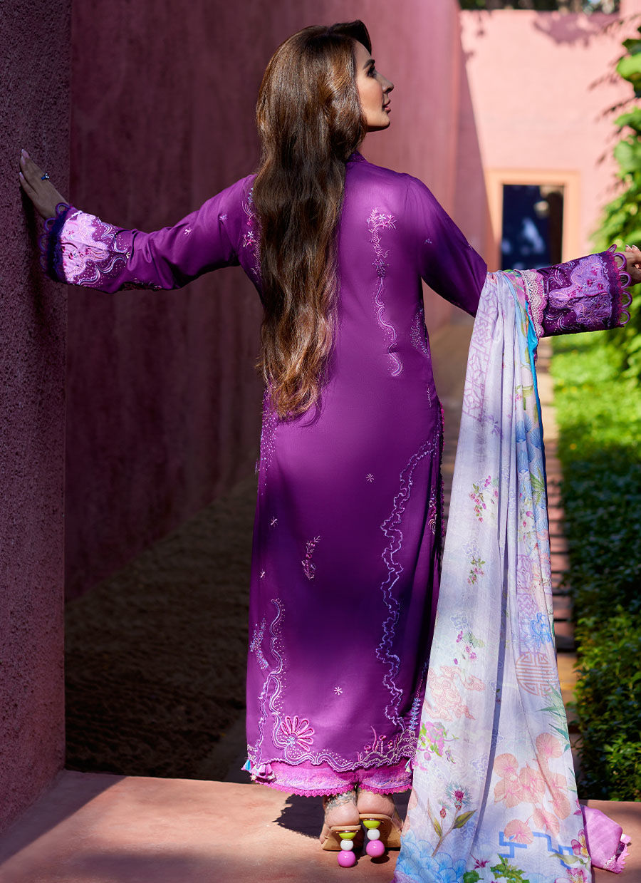 Farah Talib Aziz | Suay Lawn 24 | YURI PURPLE - House Of Hania