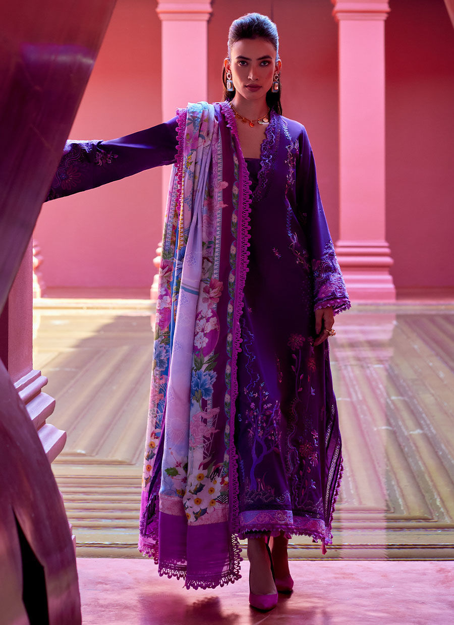 Farah Talib Aziz | Suay Lawn 24 | YURI PURPLE - House Of Hania
