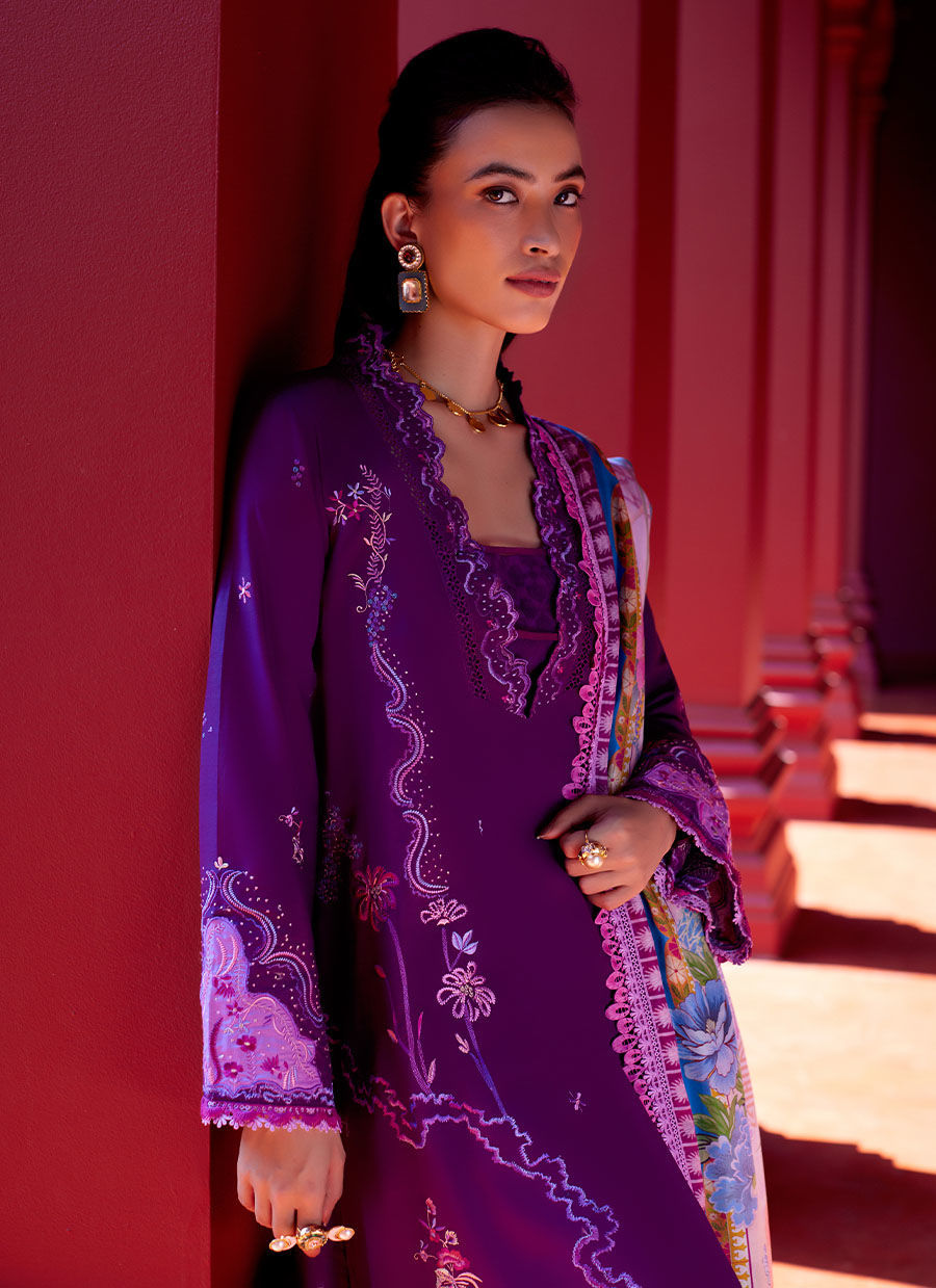 Farah Talib Aziz | Suay Lawn 24 | YURI PURPLE - House Of Hania