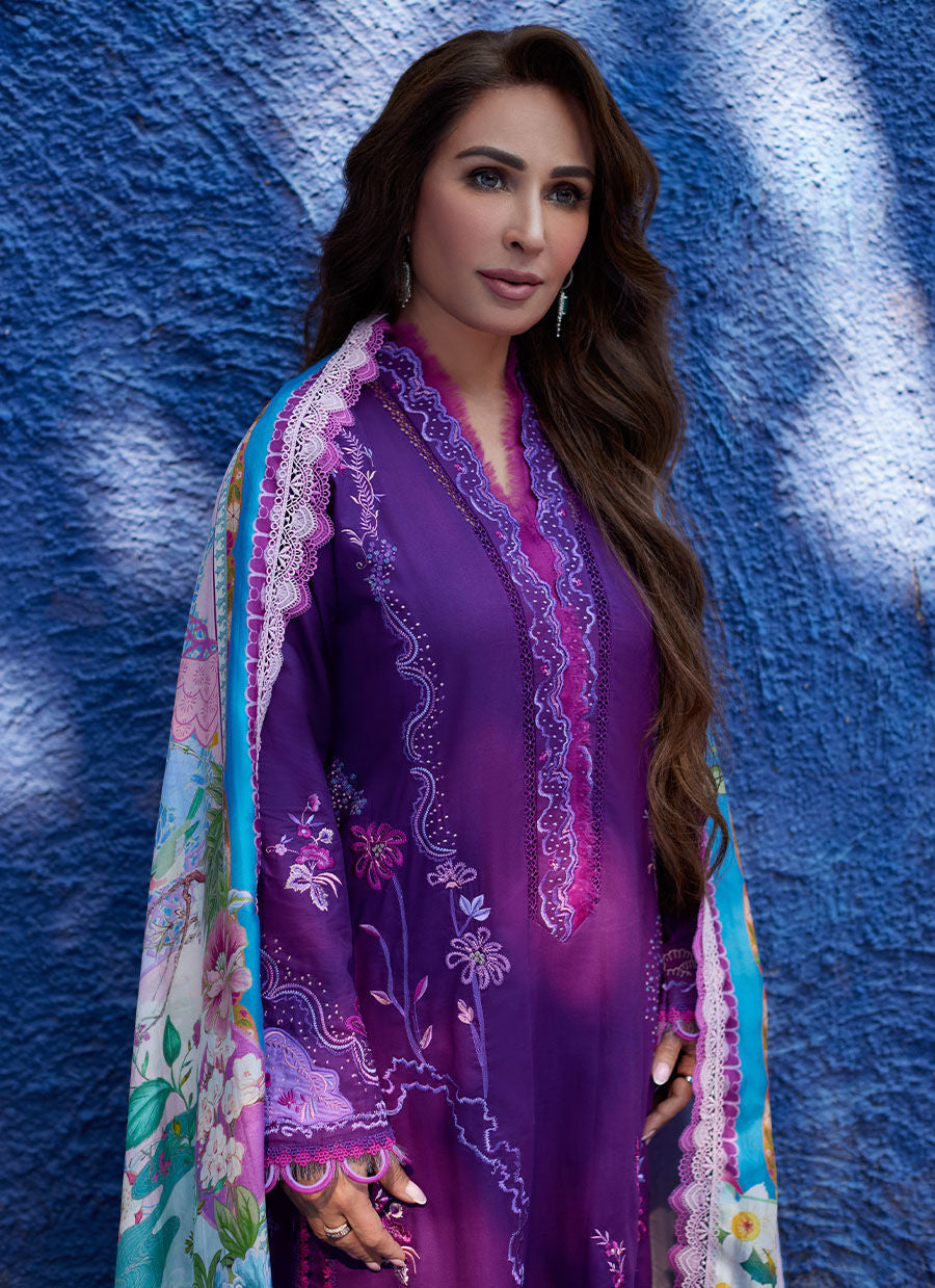 Farah Talib Aziz | Suay Lawn 24 | YURI PURPLE - House Of Hania