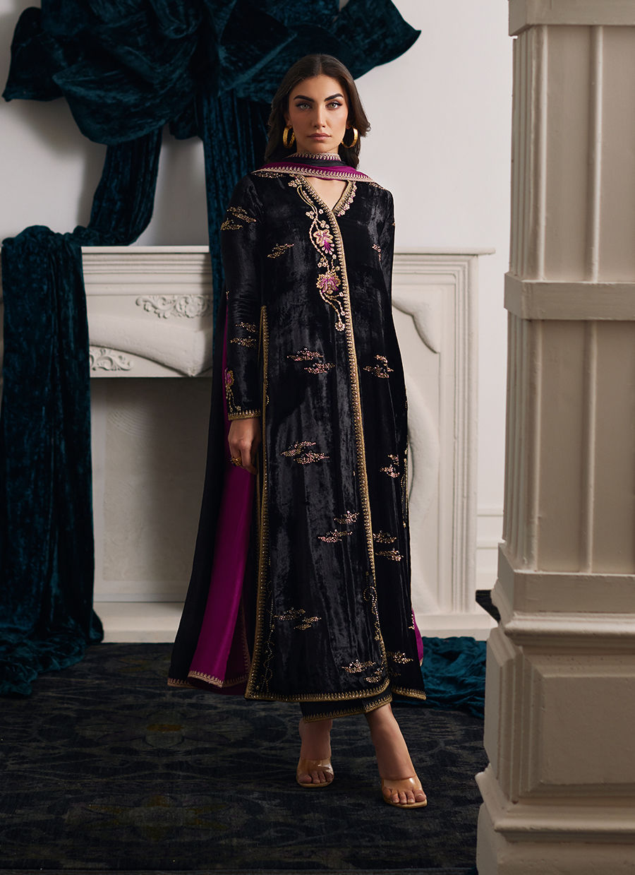 Farah Talib Aziz | Velvets The After Party | ANEMOS SHIRT AND DUPATTA - House Of Hania