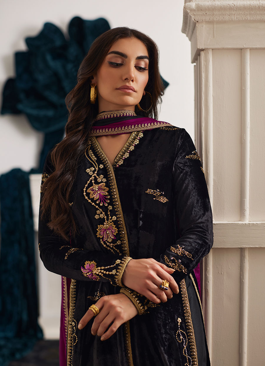 Farah Talib Aziz | Velvets The After Party | ANEMOS SHIRT AND DUPATTA - House Of Hania