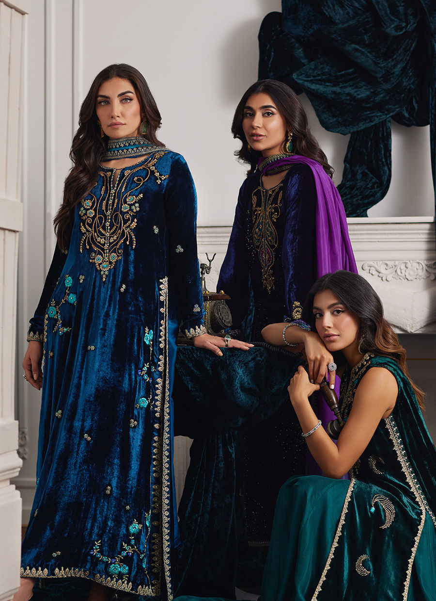 Farah Talib Aziz | Velvets The After Party | DIO SHIRT AND DUPATTA - House Of Hania