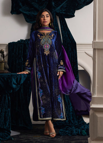 Farah Talib Aziz | Velvets The After Party | EDIE SHIRT AND DUPATTA - House Of Hania