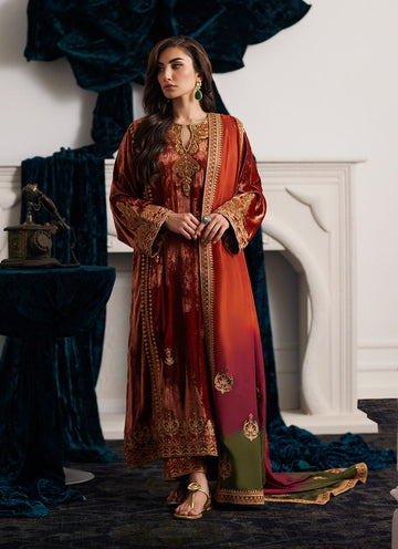 Farah Talib Aziz | Velvets The After Party | GRAZIELA SHIRT AND DUPATTA - House Of Hania