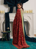 Farah Talib Aziz | Velvets The After Party | LEESHA VELVET SHAWL - House Of Hania