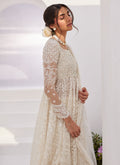 Farah Talib Aziz | Zaza Luxe Pret 24 | MAELLE IVORY EMBROIDERED AND EMBELLISHED KALIDAAR - House Of Hania