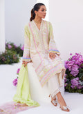 Farah Talib Aziz | Zaza Prints 24 | PEAR OMBRE SHIRT AND DUPATTA - House Of Hania
