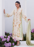 Farah Talib Aziz | Zaza Prints 24 | SAGE TRELLIS SHIRT AND DUPATTA - House Of Hania