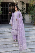 Farasha | Bahaar Embroidered Lawn | Lilac Florine - House Of Hania