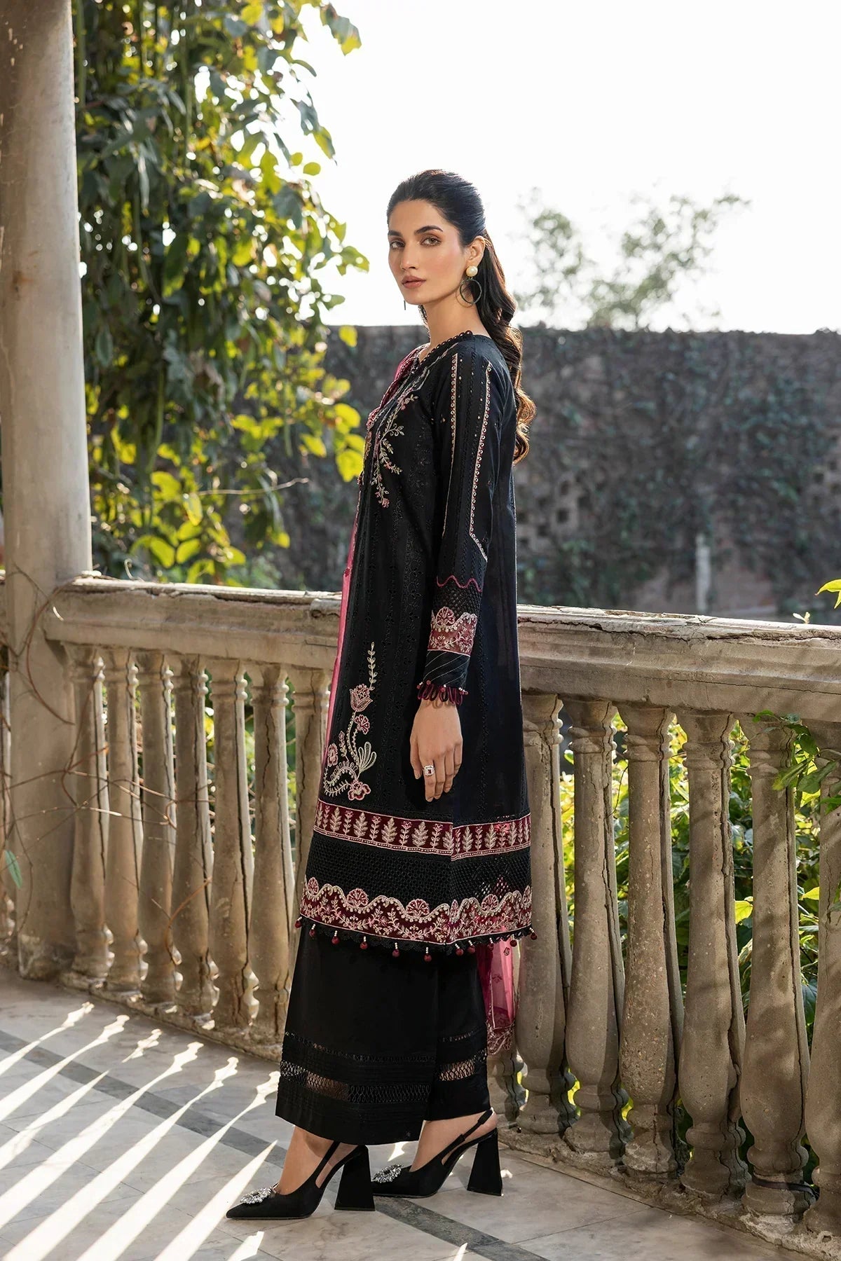 Farasha | Bahaar Embroidered Lawn | Twilight Bloom - House Of Hania