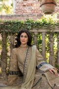 Farasha | Bahaar Embroidered Lawn | Whimsical Sage - House Of Hania