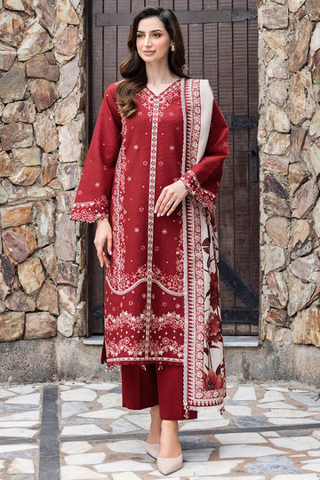 Farasha | Eminence Khaddar 25 | Claret - House Of Hania