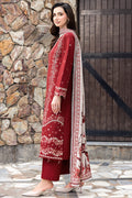 Farasha | Eminence Khaddar 25 | Claret - House Of Hania