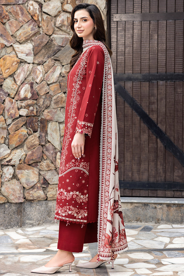 Farasha | Eminence Khaddar 25 | Claret - House Of Hania
