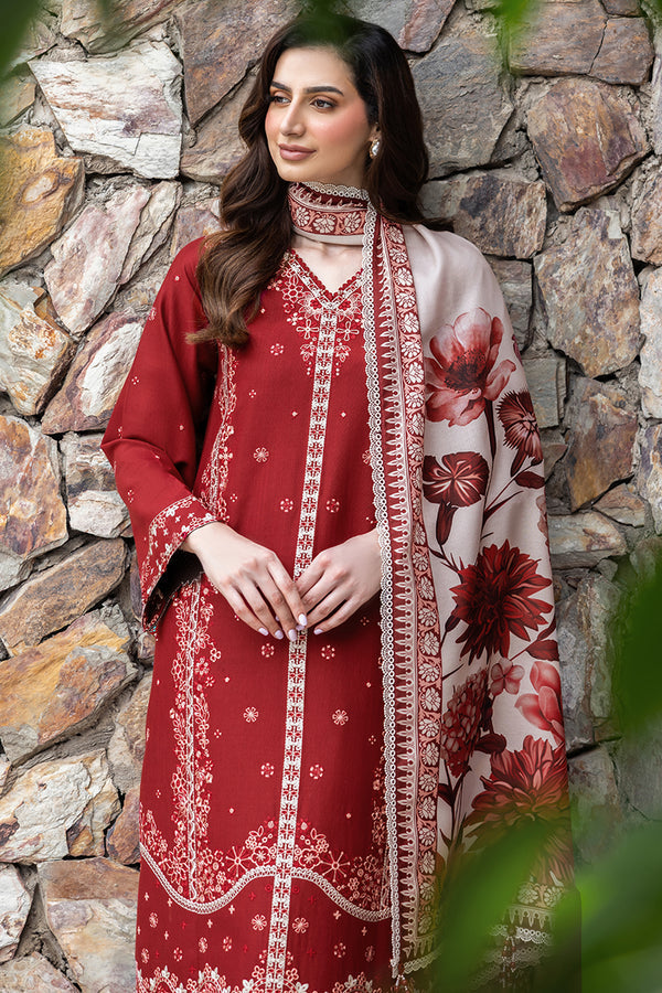 Farasha | Eminence Khaddar 25 | Claret - House Of Hania
