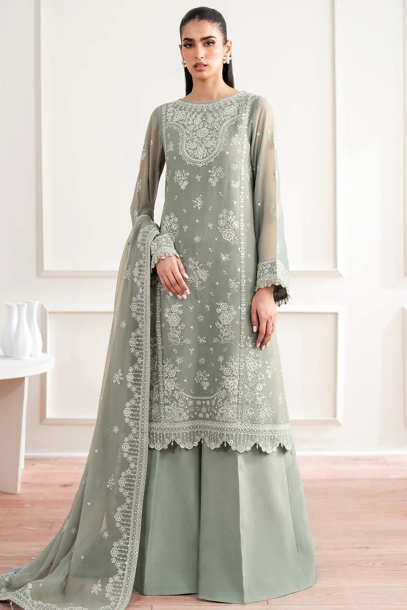 Farasha | Essence formals 25 | Ash Green - House Of Hania
