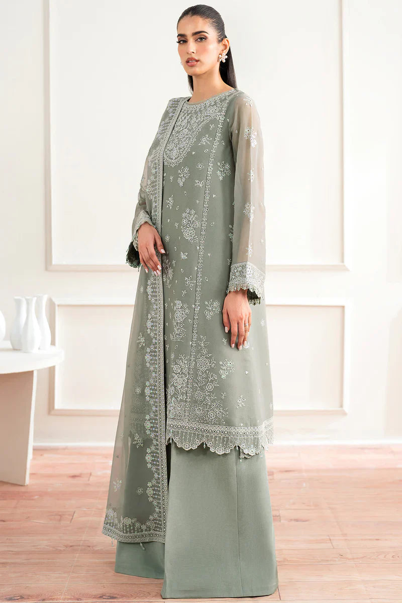 Farasha | Essence formals 25 | Ash Green - House Of Hania