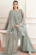Farasha | Essence formals 25 | Ash Green - House Of Hania