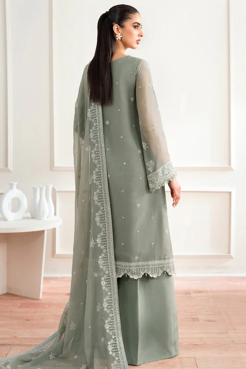 Farasha | Essence formals 25 | Ash Green - House Of Hania
