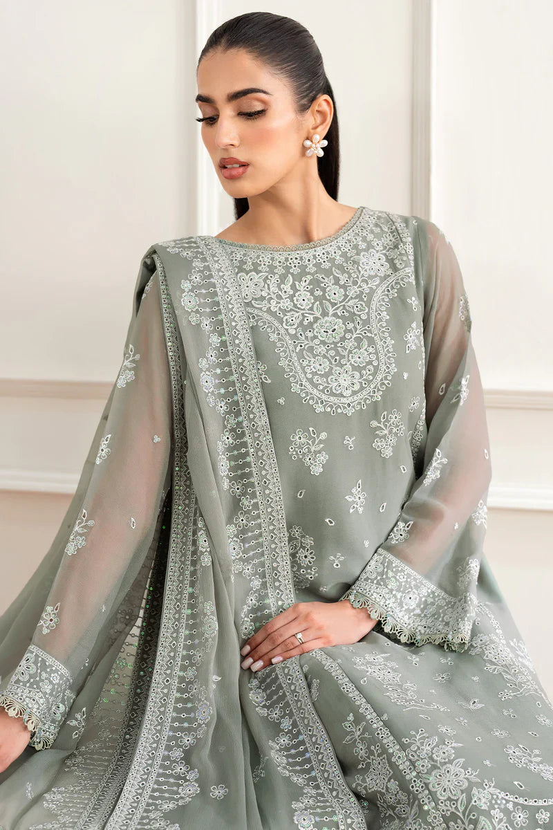 Farasha | Essence formals 25 | Ash Green - House Of Hania
