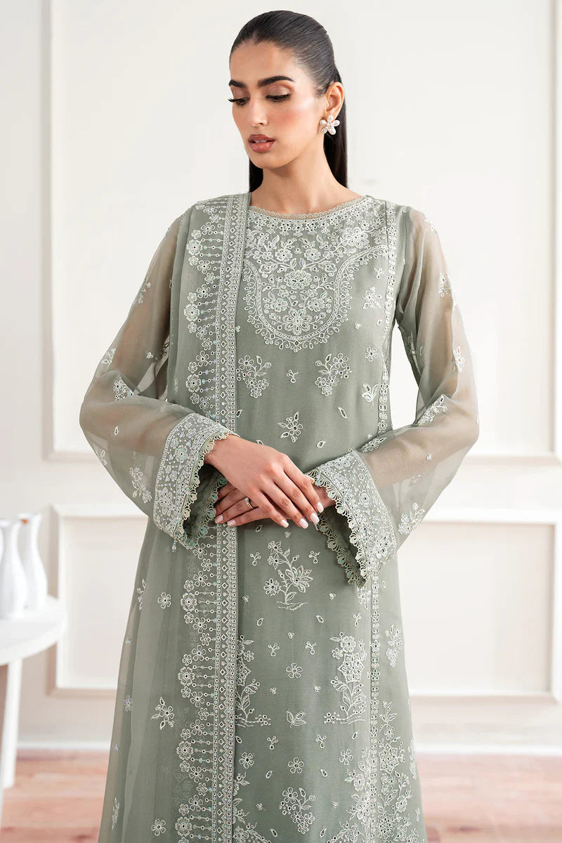 Farasha | Essence formals 25 | Ash Green - House Of Hania