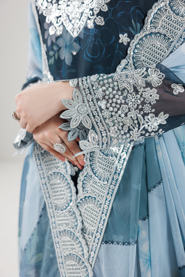 Farasha | Fiorella Formals'26 | Misty Teal - House Of Hania