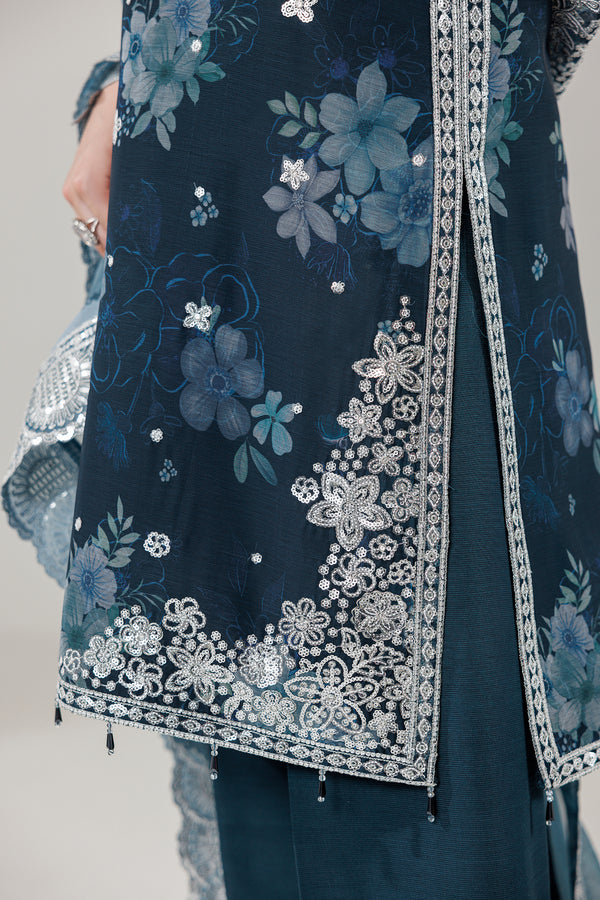 Farasha | Fiorella Formals'26 | Misty Teal - House Of Hania