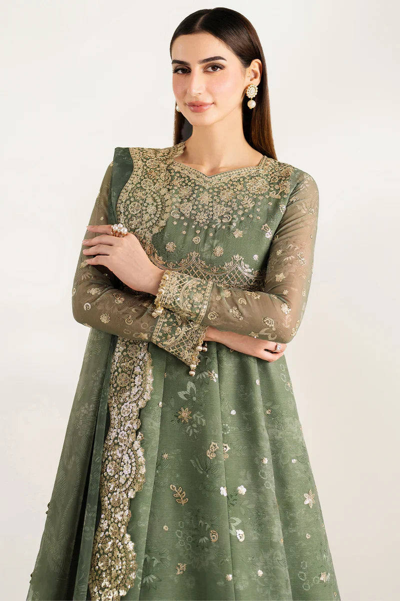 Farasha | Fiorella Formals'26 | Olive Aura - House Of Hania