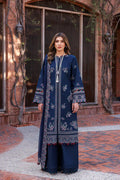 Farasha | Kaavish Lawn 24 | DEEP SAPPHIRE - House Of Hania