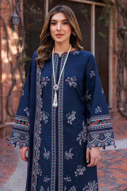 Farasha | Kaavish Lawn 24 | DEEP SAPPHIRE - House Of Hania