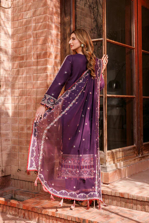 Farasha | Kaavish Lawn 24 | SHADOW BERRY - House Of Hania