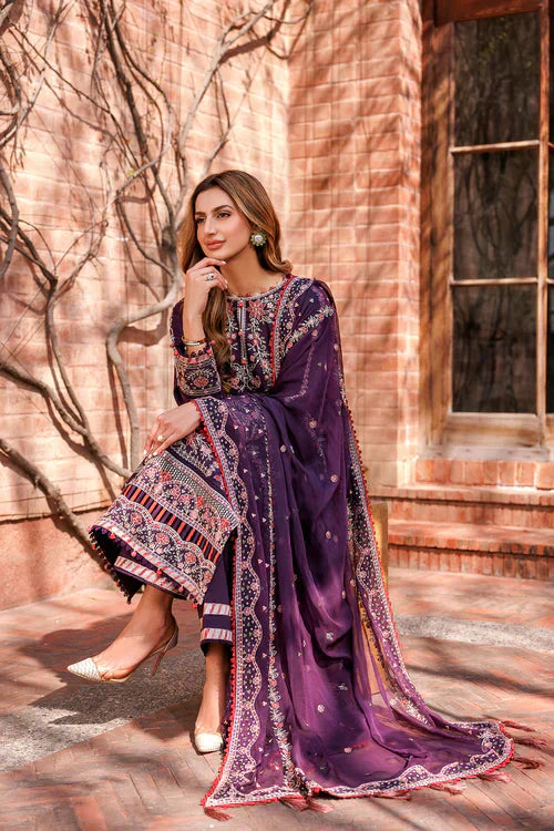Farasha | Kaavish Lawn 24 | SHADOW BERRY - House Of Hania