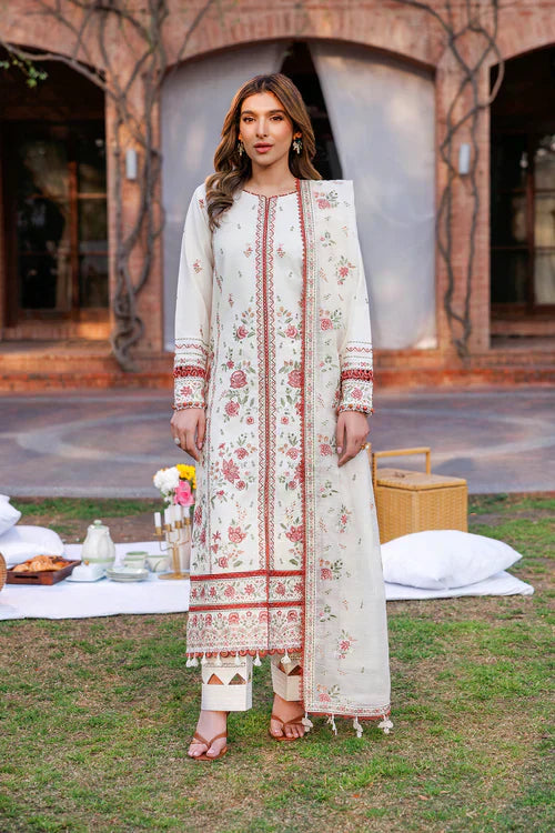 Farasha | Kaavish Lawn 24 | SURREAL WHITE - House Of Hania