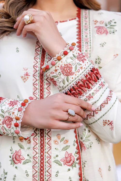 Farasha | Kaavish Lawn 24 | SURREAL WHITE - House Of Hania