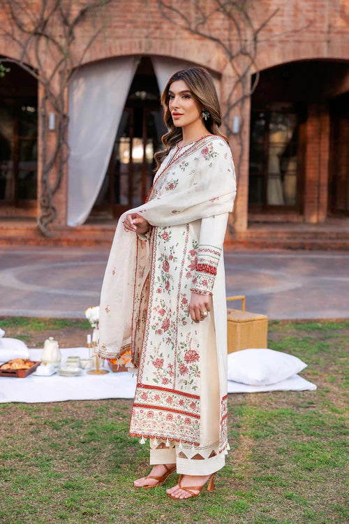 Farasha | Kaavish Lawn 24 | SURREAL WHITE - House Of Hania
