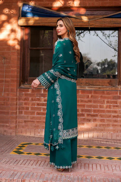 Farasha | Kaavish Lawn 24 | TEAL GARLAND - House Of Hania
