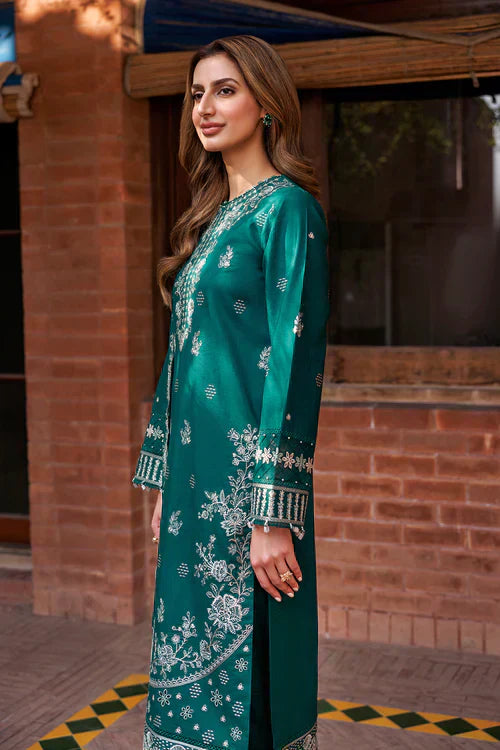 Farasha | Kaavish Lawn 24 | TEAL GARLAND - House Of Hania