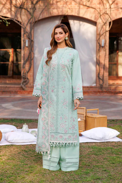 Farasha | Kaavish Lawn 24 | WHISPER MINT - House Of Hania